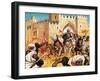 El Cid's Dead Body Strapped to a Horse Causing the Moors to Flee-Mcbride-Framed Giclee Print