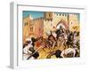 El Cid's Dead Body Strapped to a Horse Causing the Moors to Flee-Mcbride-Framed Giclee Print