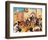 El Cid's Dead Body Strapped to a Horse Causing the Moors to Flee-Mcbride-Framed Giclee Print