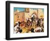 El Cid's Dead Body Strapped to a Horse Causing the Moors to Flee-Mcbride-Framed Giclee Print