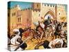 El Cid's Dead Body Strapped to a Horse Causing the Moors to Flee-Mcbride-Stretched Canvas