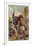 El Cid Threatening the City of Valencia-Spanish School-Framed Premium Giclee Print