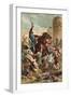 El Cid Threatening the City of Valencia-Spanish School-Framed Giclee Print