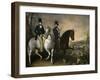 El Conde De Pinohermoso Y El Marqués De Molins En Las Afueras De Sevilla, 1848, Spanish School-Jose Roldan y martinez-Framed Giclee Print