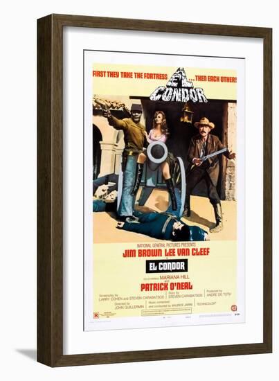 El Condor, Jim Brown, Mariana Hill, Lee Van Cleef, 1970-null-Framed Art Print