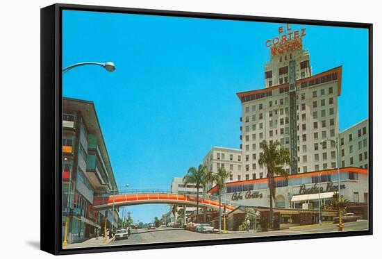El Cortez Hotel, San Diego, California-null-Framed Stretched Canvas