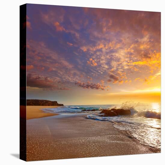 El Cotillo Castillo Beach in Fuerteventura at Canary Islands of Spain-Naturewolrd-Stretched Canvas