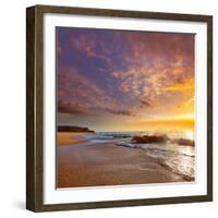 El Cotillo Castillo Beach in Fuerteventura at Canary Islands of Spain-Naturewolrd-Framed Photographic Print