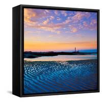 El Cotillo Toston Beach Sunset Fuerteventura at Canary Islands of Spain-Naturewolrd-Framed Stretched Canvas