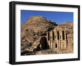 El Deir (Ed Deir) (Monastery), Nabatean Archaeological Site, Petra, Jordan, Middle East-Bruno Morandi-Framed Photographic Print