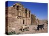 El Deir (Ed-Deir) (The Monastery), Petra, Unesco World Heritage Site, Jordan, Middle East-Bruno Morandi-Stretched Canvas