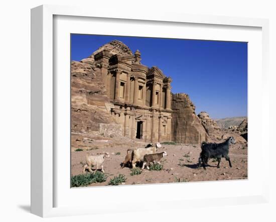 El Deir (Ed-Deir) (The Monastery), Petra, Unesco World Heritage Site, Jordan, Middle East-Bruno Morandi-Framed Photographic Print