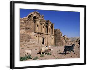 El Deir (Ed-Deir) (The Monastery), Petra, Unesco World Heritage Site, Jordan, Middle East-Bruno Morandi-Framed Photographic Print