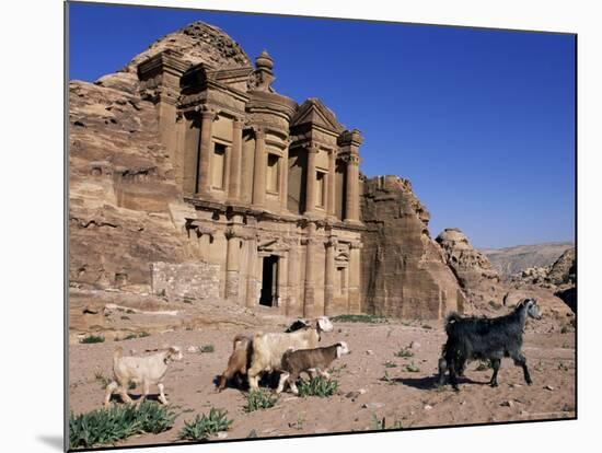 El Deir (Ed-Deir) (The Monastery), Petra, Unesco World Heritage Site, Jordan, Middle East-Bruno Morandi-Mounted Photographic Print