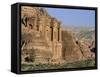 El Deir, Nabatean Archaeological Site, Petra, Unesco World Heritage Site, Jordan-Bruno Morandi-Framed Stretched Canvas