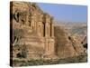 El Deir, Nabatean Archaeological Site, Petra, Unesco World Heritage Site, Jordan-Bruno Morandi-Stretched Canvas
