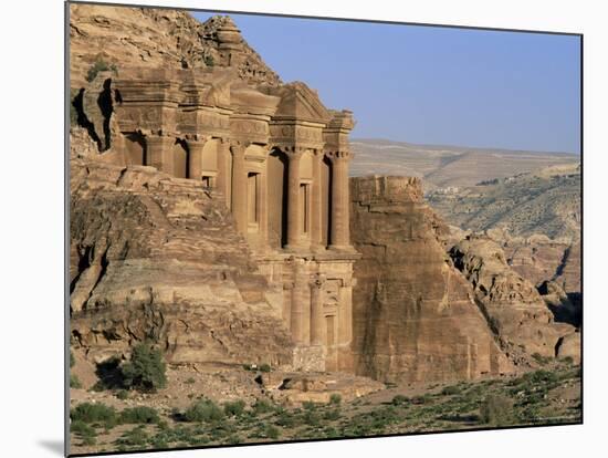 El Deir, Nabatean Archaeological Site, Petra, Unesco World Heritage Site, Jordan-Bruno Morandi-Mounted Photographic Print