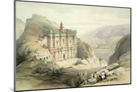 El Deir, Petra, March 8th 1839, Plate 90 from Volume III The Holy Land, Engraved by Louis Haghe-David Roberts-Mounted Giclee Print