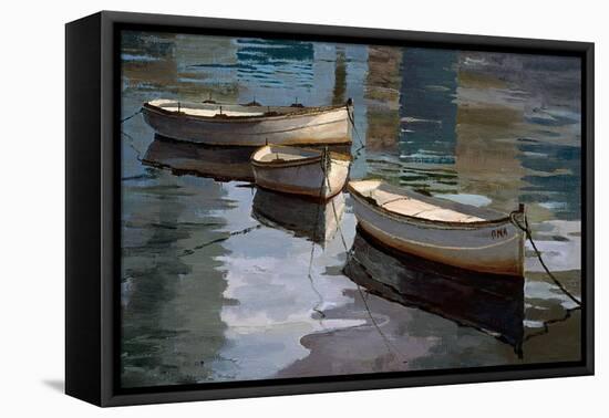 El Descanso de las Tres Barcas-Poch Romeu-Framed Stretched Canvas