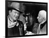 EL DORADO, 1967 directed by HOWARD HAWKS On the set, Howard Hawks with John Wayne and James Caan (b-null-Framed Photo