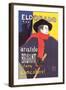 El Dorado: Aristide Bruant dans Son Cabaret-Henri de Toulouse-Lautrec-Framed Art Print