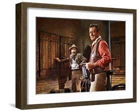 El Dorado, John Wayne, Arthur Hunnicut, 1967-null-Framed Photo