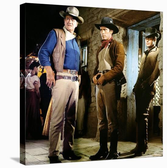 El Dorado, John Wayne, Christopher George, James Caan, 1967-null-Stretched Canvas