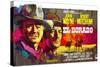 El Dorado, John Wayne, Robert Mitchum, Belgian Poster Art, 1967-null-Stretched Canvas