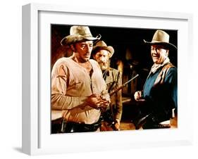 El Dorado, Robert Mitchum, Arthur Hunnicutt, John Wayne, 1967-null-Framed Photo