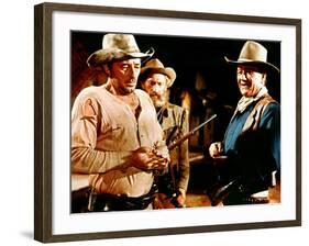 El Dorado, Robert Mitchum, Arthur Hunnicutt, John Wayne, 1967-null-Framed Photo