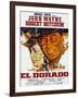 El Dorado, Robert Mitchum, John Wayne, French Poster Art, 1967-null-Framed Art Print