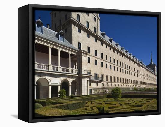 El Escorial Royal Monastery and Palace, San Lorenzo De El Escorial, Spain-Walter Bibikow-Framed Stretched Canvas