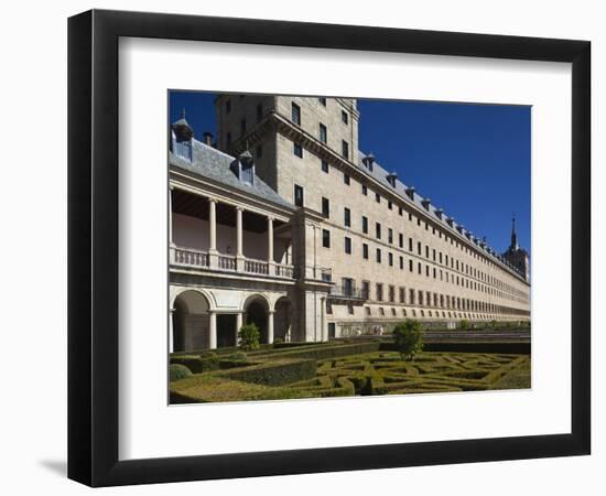 El Escorial Royal Monastery and Palace, San Lorenzo De El Escorial, Spain-Walter Bibikow-Framed Photographic Print