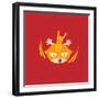 El Fuego Falling-null-Framed Giclee Print