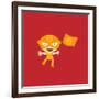 El Fuego Waving A Flag-null-Framed Giclee Print