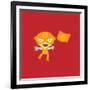 El Fuego Waving A Flag-null-Framed Giclee Print