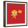 El Fuego Waving A Flag-null-Framed Giclee Print