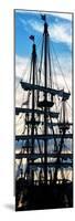 "El Galeon" at Sunset, Authentic Replica of 17th Century Spanish Galleon, Pier 84, New York-Philippe Hugonnard-Mounted Photographic Print