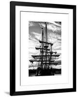 "El Galeon" at Sunset, Authentic Replica of 17th Century Spanish Galleon, Pier 84, New York-Philippe Hugonnard-Framed Art Print