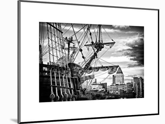 El Galeon, Authentic Replica of 17th Century Spanish Galleon at Pier 84, New York-Philippe Hugonnard-Mounted Art Print