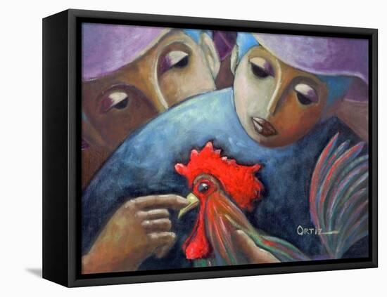 El Gallo-Oscar Ortiz-Framed Stretched Canvas