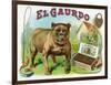 El Gaurdo Brand Cigar Box Label-Lantern Press-Framed Art Print