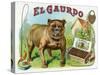 El Gaurdo Brand Cigar Box Label-Lantern Press-Stretched Canvas