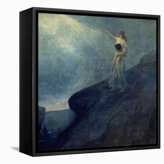 El Genio Y La Inspiracion, 1905-Julio Romero de Torres-Framed Stretched Canvas