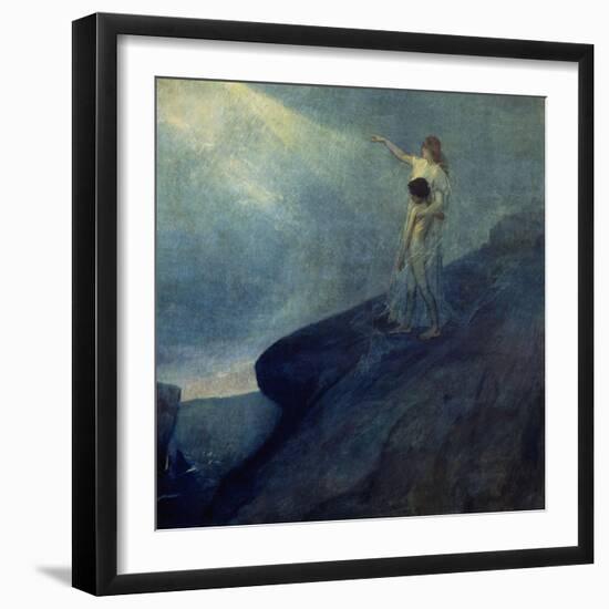 El Genio Y La Inspiracion, 1905-Julio Romero de Torres-Framed Giclee Print