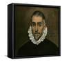 El Greco / 'Aged Nobleman', 1587-1600, Spanish School, Oil on canvas, 46 cm x 43 cm, P00806.-El Greco-Framed Stretched Canvas