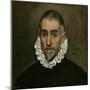 El Greco / 'Aged Nobleman', 1587-1600, Spanish School, Oil on canvas, 46 cm x 43 cm, P00806.-El Greco-Mounted Poster