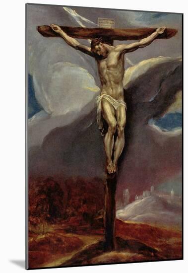 El Greco Christ at the Cross Art Print Poster-null-Mounted Poster