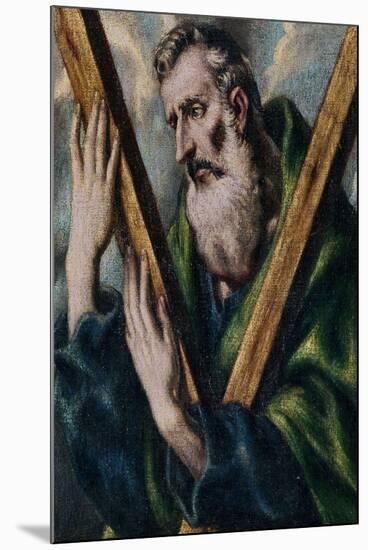 El Greco (Doménikos Theotokópoulos)/ Saint Andrew. Location: PRIVATE COLLECTION, MADRID, SPAIN-Doménikos Theotokópoulo "El Greco"-Mounted Poster