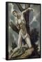 EL GRECO (school). MARTYRDOM OF SAN SEBASTIAN - XVI/XVII CENTURY - SPANISH MANNERISM-EL GRECO (SCHOOL OF)-Framed Poster